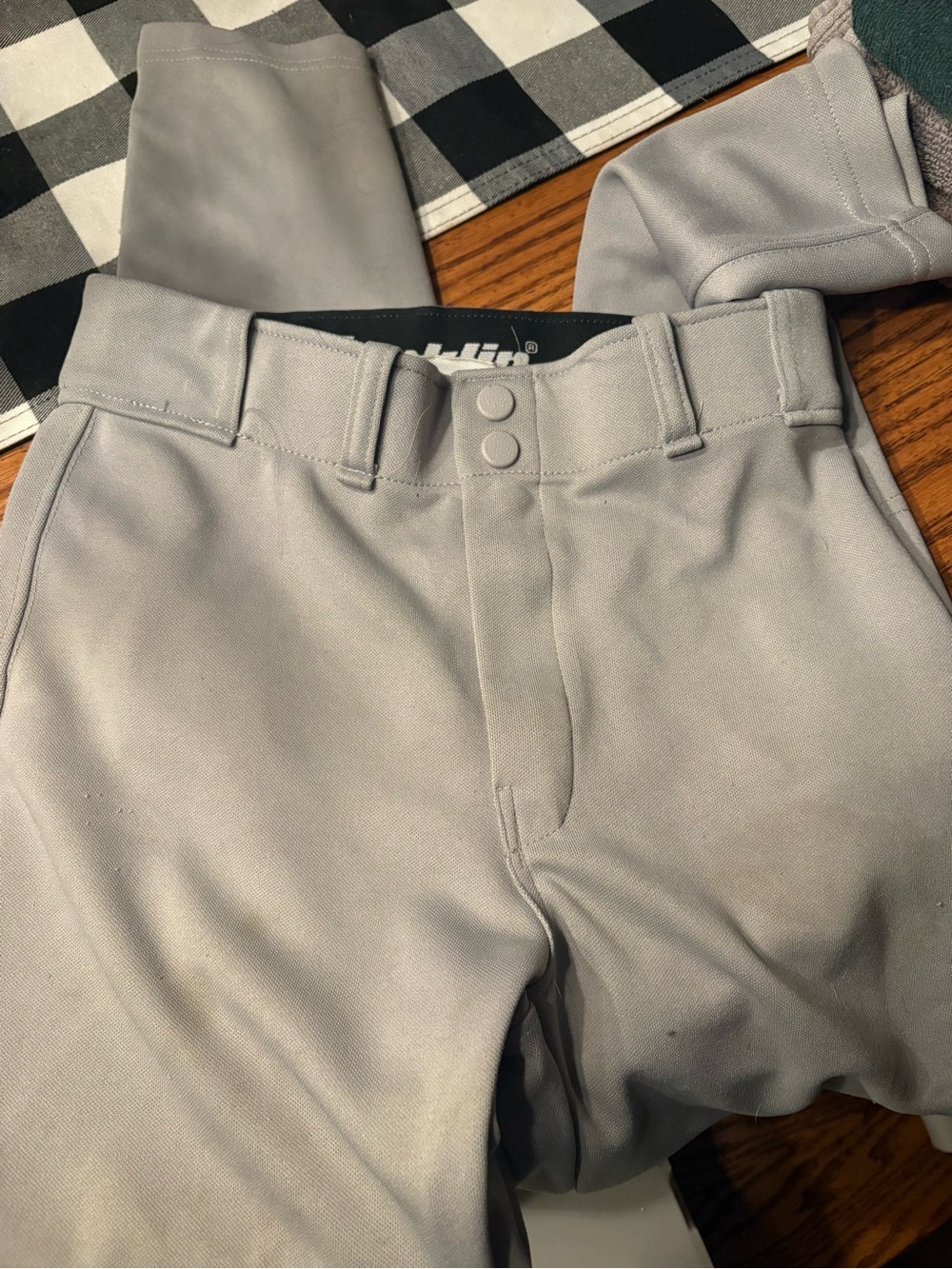 Gray Kids' Athletic baseball pants - Lightweight Performance Bottoms